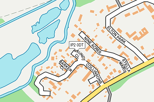 IP2 0DT map - OS OpenMap – Local (Ordnance Survey)