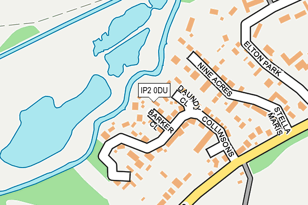 IP2 0DU map - OS OpenMap – Local (Ordnance Survey)