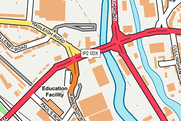 IP2 0DX map - OS OpenMap – Local (Ordnance Survey)