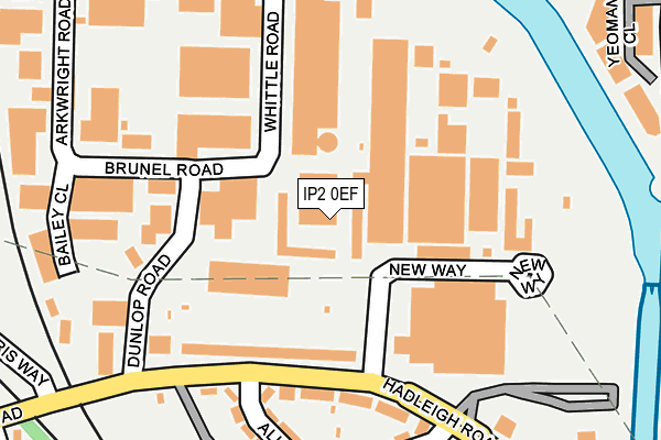 IP2 0EF map - OS OpenMap – Local (Ordnance Survey)