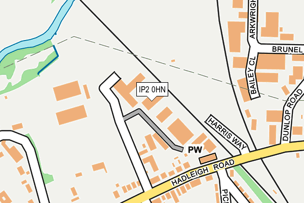 IP2 0HN map - OS OpenMap – Local (Ordnance Survey)