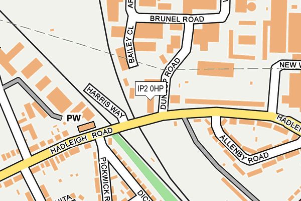 IP2 0HP map - OS OpenMap – Local (Ordnance Survey)