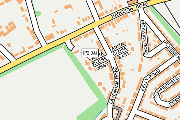 IP2 0JJ map - OS OpenMap – Local (Ordnance Survey)