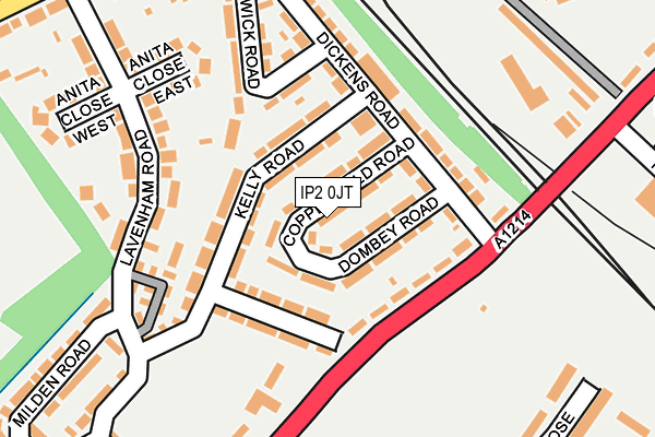 IP2 0JT map - OS OpenMap – Local (Ordnance Survey)