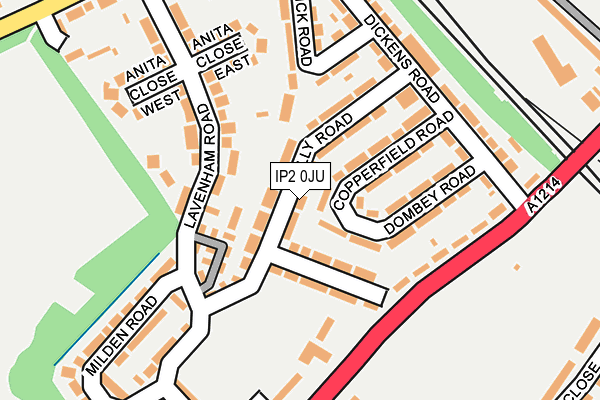 IP2 0JU map - OS OpenMap – Local (Ordnance Survey)