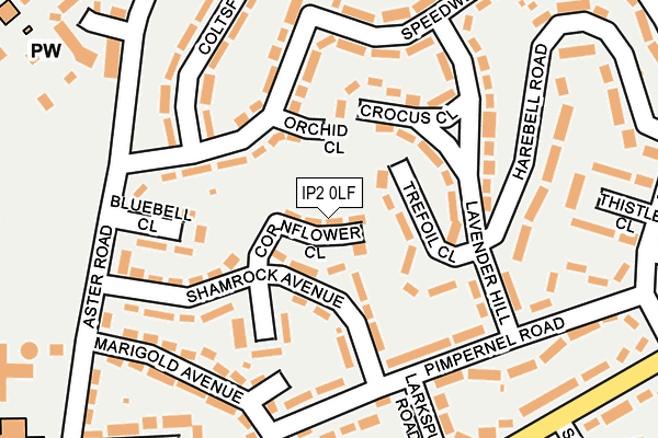 IP2 0LF map - OS OpenMap – Local (Ordnance Survey)