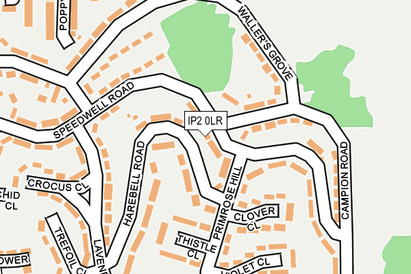 IP2 0LR map - OS OpenMap – Local (Ordnance Survey)