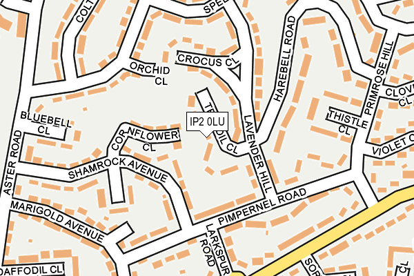 IP2 0LU map - OS OpenMap – Local (Ordnance Survey)