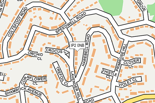 IP2 0NB map - OS OpenMap – Local (Ordnance Survey)