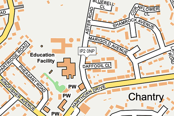 IP2 0NP map - OS OpenMap – Local (Ordnance Survey)