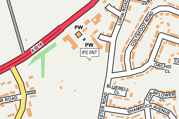 IP2 0NT map - OS OpenMap – Local (Ordnance Survey)