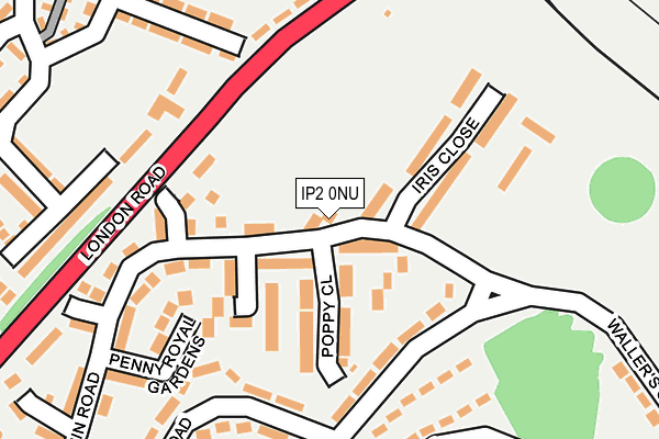 IP2 0NU map - OS OpenMap – Local (Ordnance Survey)