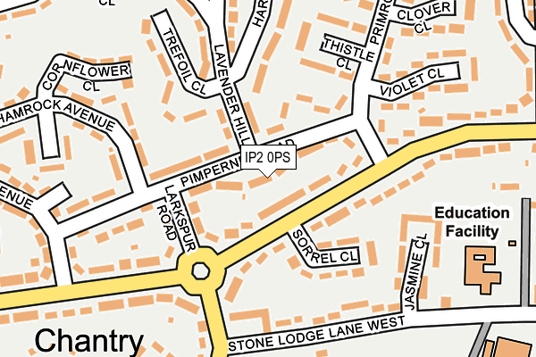 IP2 0PS map - OS OpenMap – Local (Ordnance Survey)