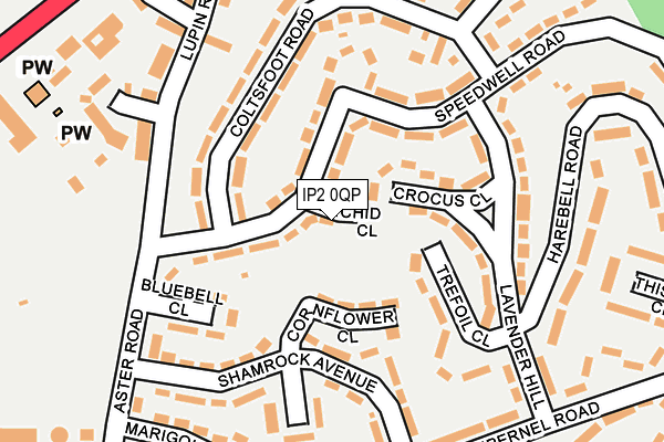 IP2 0QP map - OS OpenMap – Local (Ordnance Survey)