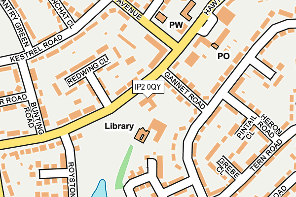 IP2 0QY map - OS OpenMap – Local (Ordnance Survey)