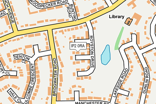 IP2 0RA map - OS OpenMap – Local (Ordnance Survey)