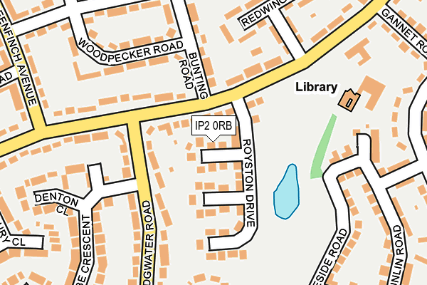 IP2 0RB map - OS OpenMap – Local (Ordnance Survey)