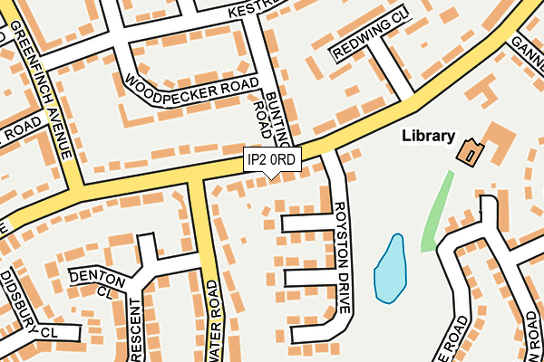 IP2 0RD map - OS OpenMap – Local (Ordnance Survey)