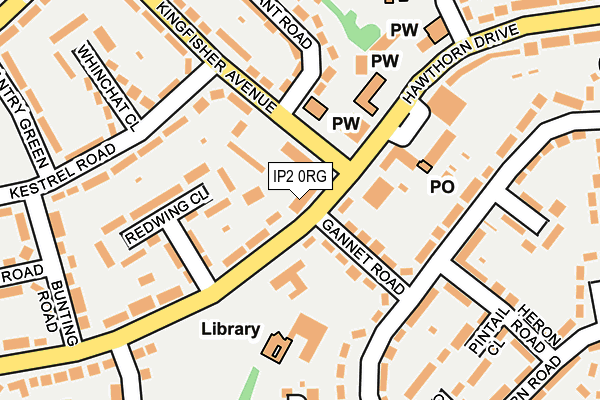 IP2 0RG map - OS OpenMap – Local (Ordnance Survey)