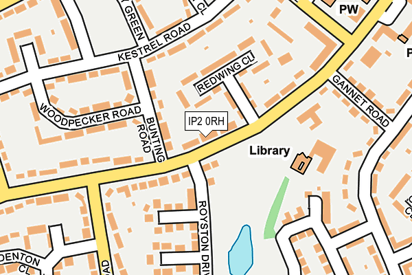 IP2 0RH map - OS OpenMap – Local (Ordnance Survey)