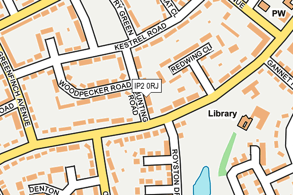 IP2 0RJ map - OS OpenMap – Local (Ordnance Survey)