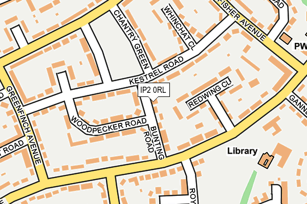 IP2 0RL map - OS OpenMap – Local (Ordnance Survey)