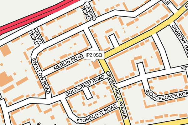 IP2 0SQ map - OS OpenMap – Local (Ordnance Survey)