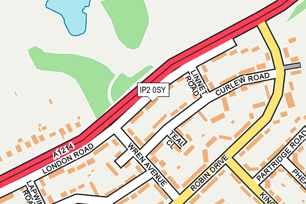 IP2 0SY map - OS OpenMap – Local (Ordnance Survey)