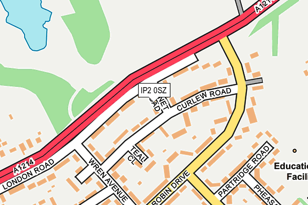 IP2 0SZ map - OS OpenMap – Local (Ordnance Survey)