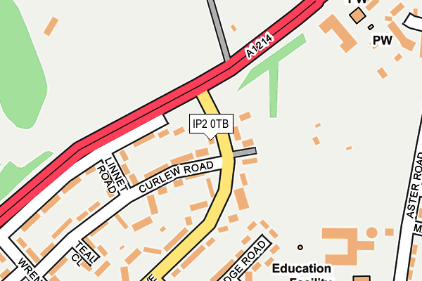 IP2 0TB map - OS OpenMap – Local (Ordnance Survey)