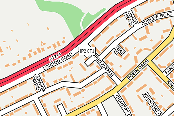 IP2 0TJ map - OS OpenMap – Local (Ordnance Survey)