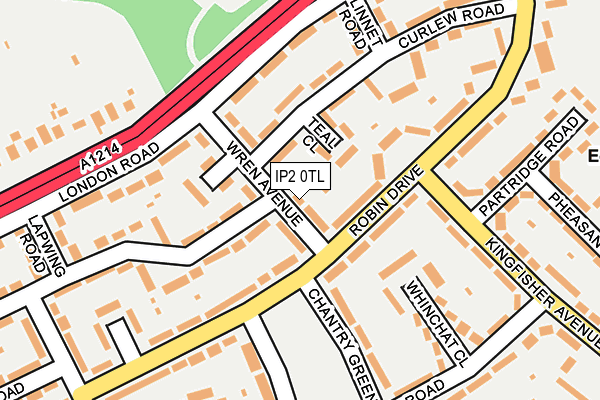 IP2 0TL map - OS OpenMap – Local (Ordnance Survey)