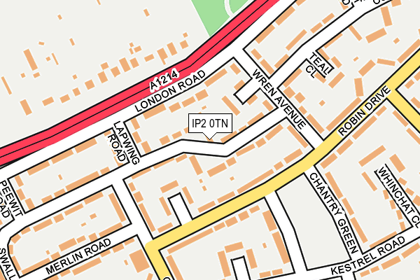 IP2 0TN map - OS OpenMap – Local (Ordnance Survey)