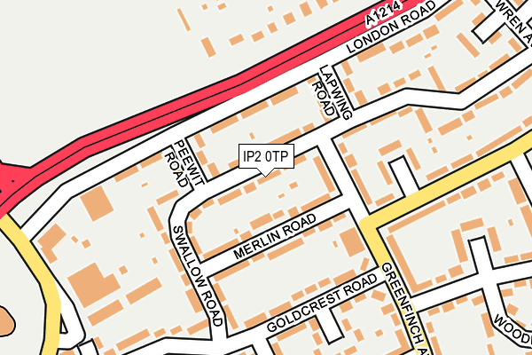 IP2 0TP map - OS OpenMap – Local (Ordnance Survey)