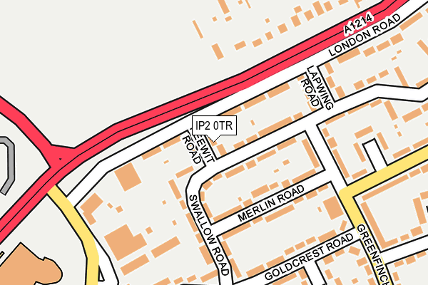 IP2 0TR map - OS OpenMap – Local (Ordnance Survey)