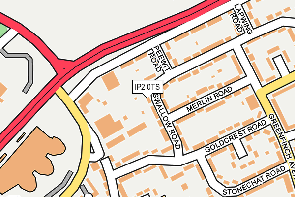 IP2 0TS map - OS OpenMap – Local (Ordnance Survey)