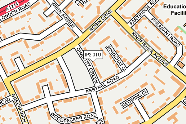 IP2 0TU map - OS OpenMap – Local (Ordnance Survey)