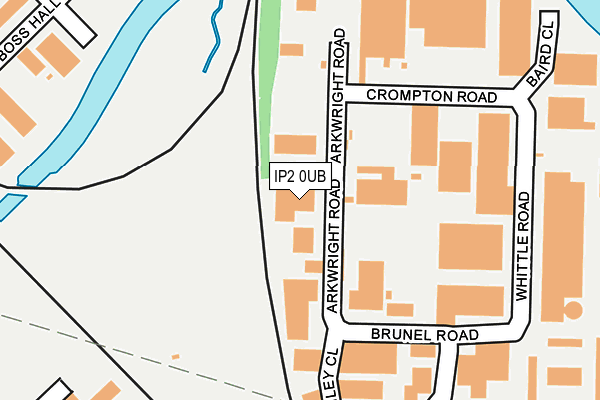 IP2 0UB map - OS OpenMap – Local (Ordnance Survey)