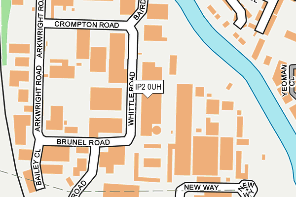 IP2 0UH map - OS OpenMap – Local (Ordnance Survey)