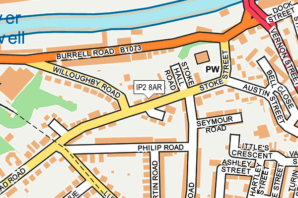 IP2 8AR map - OS OpenMap – Local (Ordnance Survey)