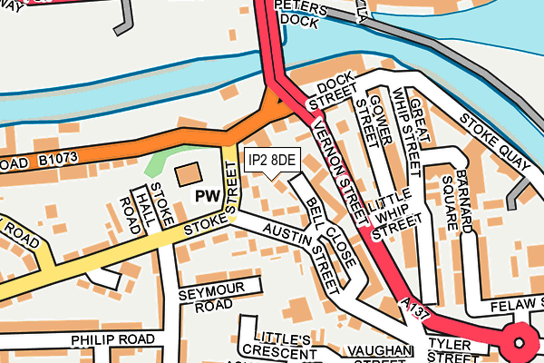 IP2 8DE map - OS OpenMap – Local (Ordnance Survey)