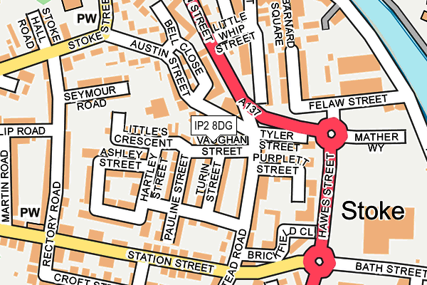 IP2 8DG map - OS OpenMap – Local (Ordnance Survey)