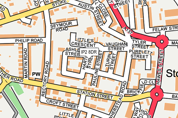 IP2 8DR map - OS OpenMap – Local (Ordnance Survey)