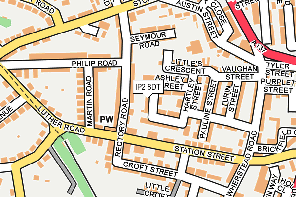 IP2 8DT map - OS OpenMap – Local (Ordnance Survey)