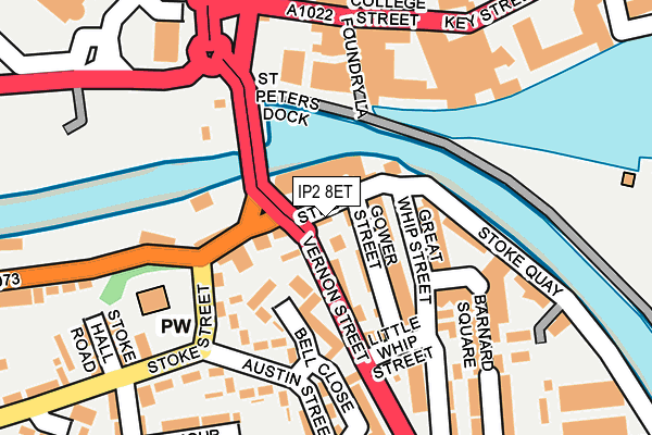 IP2 8ET map - OS OpenMap – Local (Ordnance Survey)