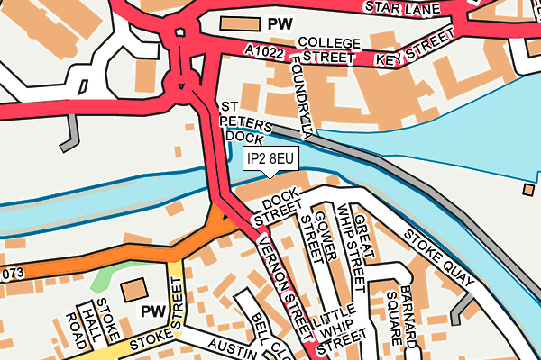 IP2 8EU map - OS OpenMap – Local (Ordnance Survey)