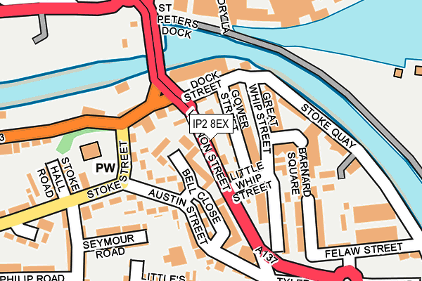 IP2 8EX map - OS OpenMap – Local (Ordnance Survey)