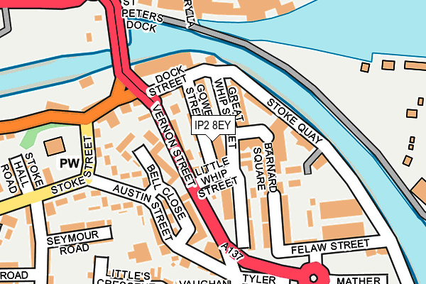 IP2 8EY map - OS OpenMap – Local (Ordnance Survey)