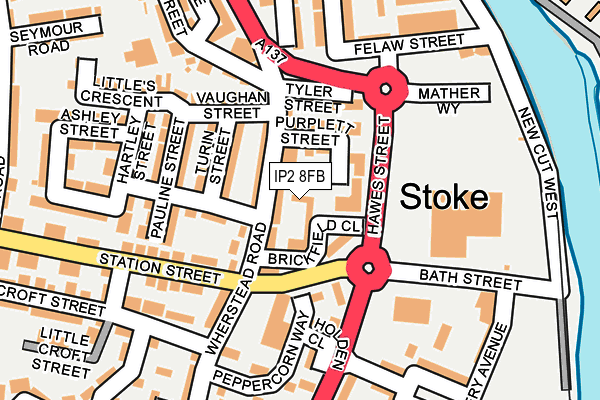 IP2 8FB map - OS OpenMap – Local (Ordnance Survey)