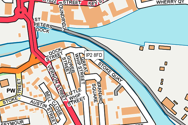 IP2 8FD map - OS OpenMap – Local (Ordnance Survey)